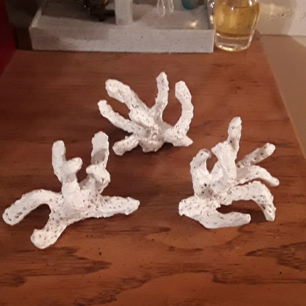 Original faux coral reef statues